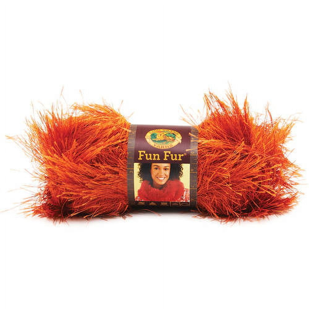 Lion Brand Yarn Fun Fur Eyelash Color 124 Champagne Lot 109674 5 PLY 64  Yards