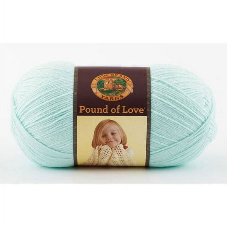 Lion Brand Yarn Pound of Love, Value Yarn, Large Yarn for Knitting and  Crocheting, Craft Yarn, Charcoal