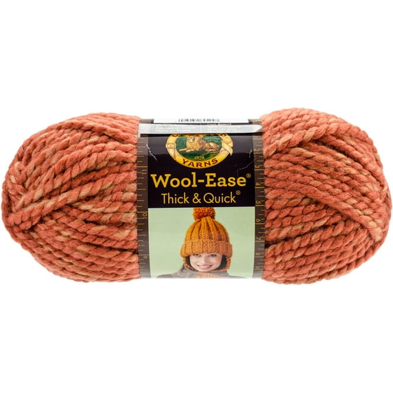 Lion Brand Yarns Wool Ease Thick & Quick Tangerine Yarn, 1 Each