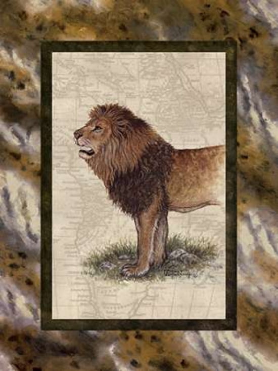 Lion Canvas Art - Janet Kruskamp (18 x 24)