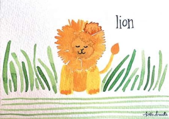 Lion Canvas Art - Katie Doucette (20 x 28)