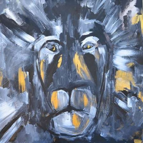 Lion Canvas Art - Melissa Lyons (24 x 24)