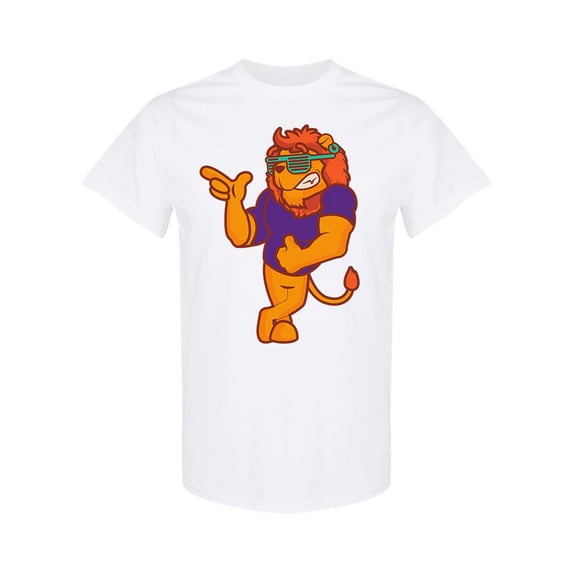 Lion Cartoon T-Shirt Men -Image by Shutterstock, Male Medium
