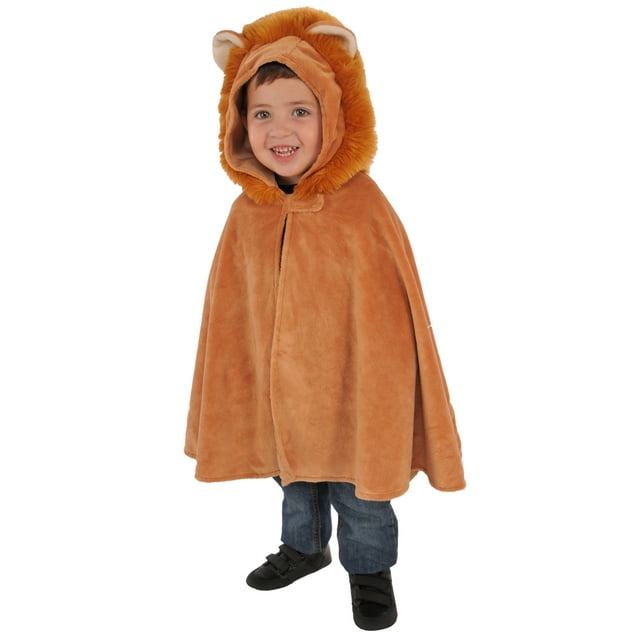 Lion Child Toddler Hooded Circus Animal Costume Cape Cloak Mantle
