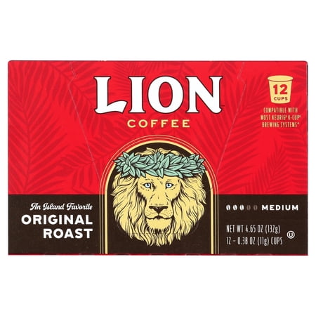 Lion Coffee Lion Original Single Serve Pod 12 Cups