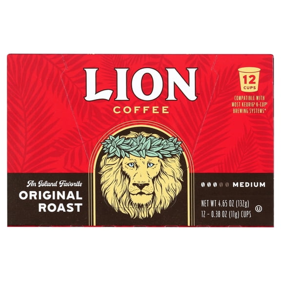 Lion Coffee Lion Original Single Serve Pod 12 Pack