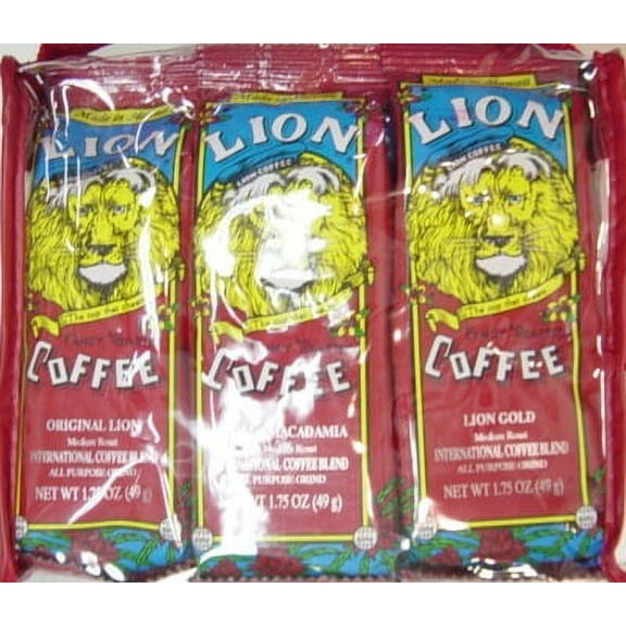 Lion Coffee Lions 6-1.75oz Gift Tote