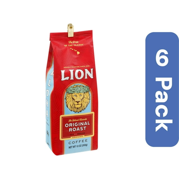 Lion Coffee Original 10 oz (Pack Of 6)