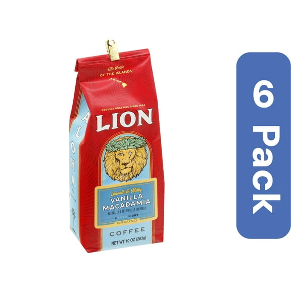 Lion Coffee Vanilla Macadamia (Pack of 6)
