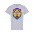 thumbnail image 1 of Lion Colorful Design T-Shirt Men -Image by Shutterstock, Male Medium, 1 of 2