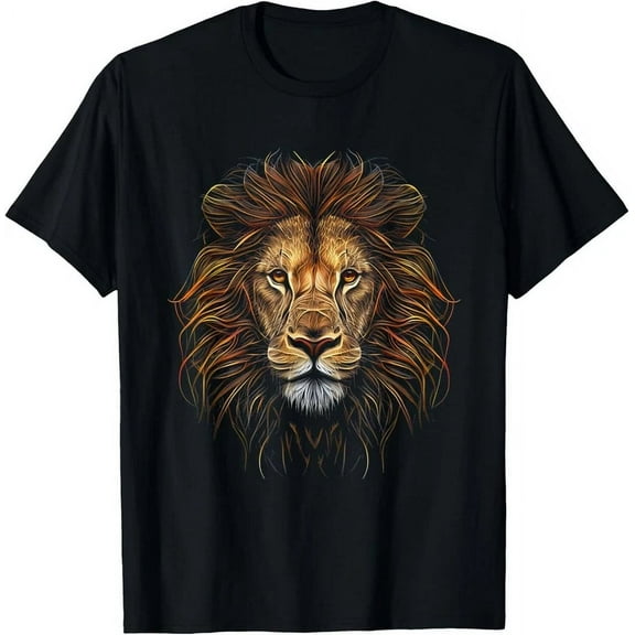 Lion Colorful Lions King Of Animals From Africa T-Shirt Unisex S-5XL Hot Trending Shirt, Vintage Birthday Gift