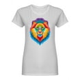 thumbnail image 1 of Lion Colorful Mane Shaped Tee Women's -Image by Shutterstock, 1 of 2