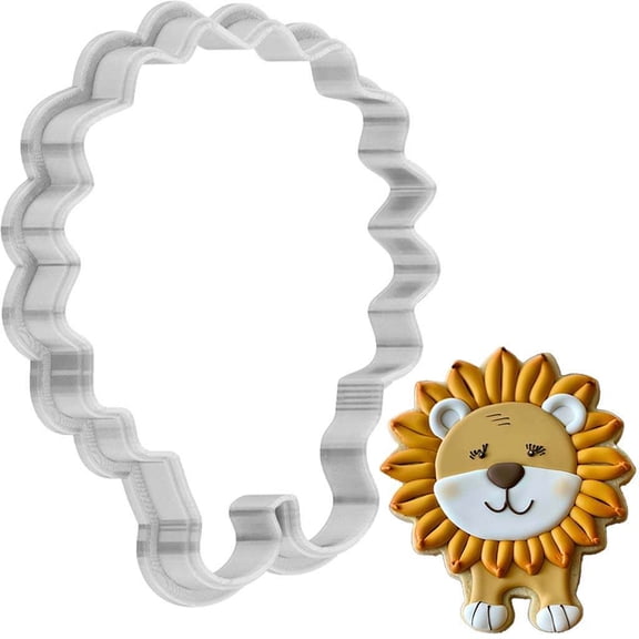 Lion Cookie Cutter 4 Inch Made in USA by WONDERTORY