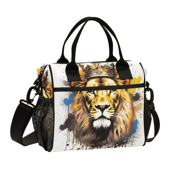 Lion Crown Cooler Bag Lunch Bag Soft Cooler Cooling Tote Insulated Lunch Box for Adult Men Women