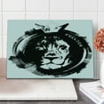 thumbnail image 1 of Lion Cutting Board, King of the Forest Lion Head Portrait Freedom Sketchy Monochrome Wild Animal, Decorative Tempered Glass Cutting and Serving Board, Large Size, Black and White, by Ambesonne, 1 of 1