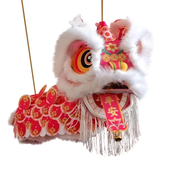 Lion Dance Paper Lantern Craft Kit – Chinese New Year String Puppet & Marionette Craft for Home Decoration, Spring Festival DIY Fun DIY Lantern Kit