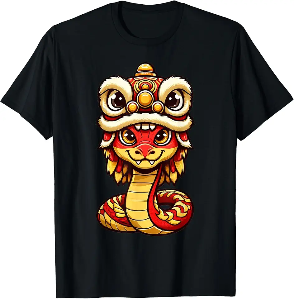 Lion Dance Year of Snake 2025 Chinese New Year Snake Zodiac TShirt