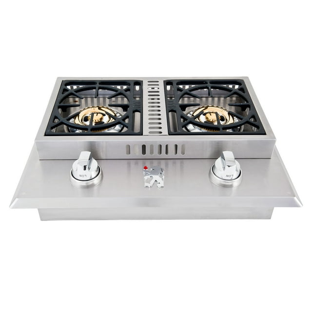 Lion Double Side Burner, 26.75-Inches, Natural Gas