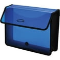 thumbnail image 1 of Lion EPAND-N-FILE Poly Expanding Wallet Letter - 8 1/2" x 11" Sheet Size - 3" Expansion - Canvas, Polypropylene - Transparent Blue - 1 Each, 1 of 3
