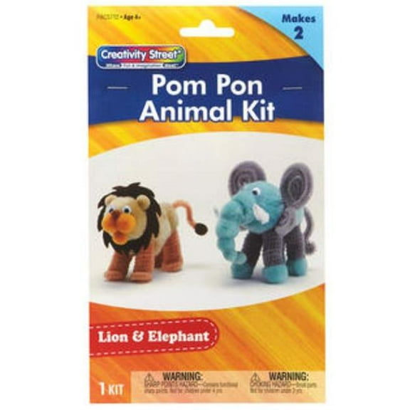 Lion & Elephant Craft Kit - Assorted Size - 6 Each