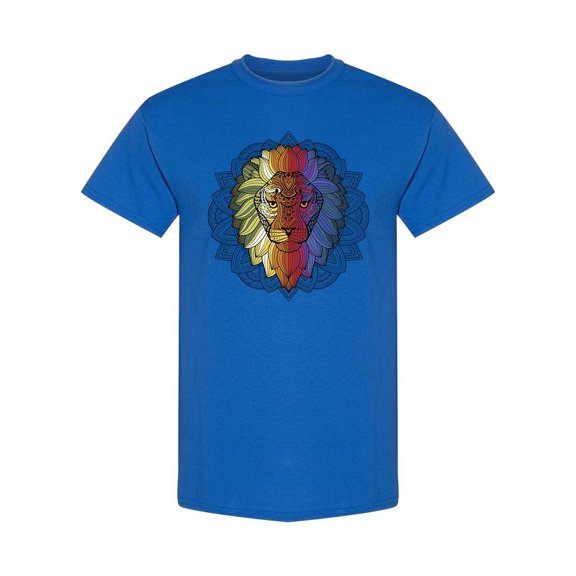 Lion Ethnic Design T-Shirt Men -Image by Shutterstock, Male Medium