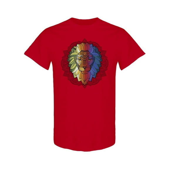 Lion Ethnic Design T-Shirt Men -Image by Shutterstock, Male XX-Large