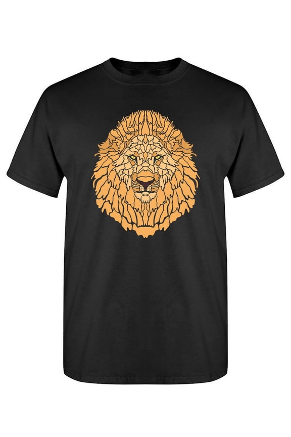 Lion Ethnic Style T-Shirt Men -Image by Shutterstock, Male Large