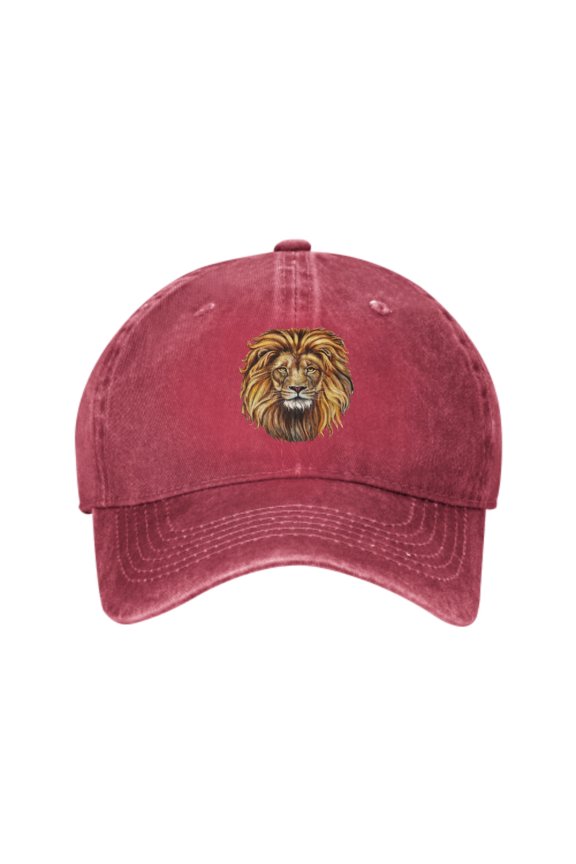Lion Face Baseball Caps for Men Women Adjustable Casual Trucker Hats for Fishing Outdoor Activities Fashion Hats