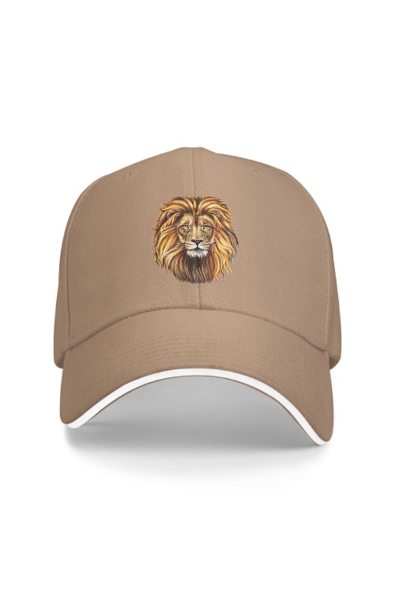 Lion Face Baseball Caps for Men Women Fashion Summer Casquette Adjustable Casual Trucker Hats for Outdoor Activities