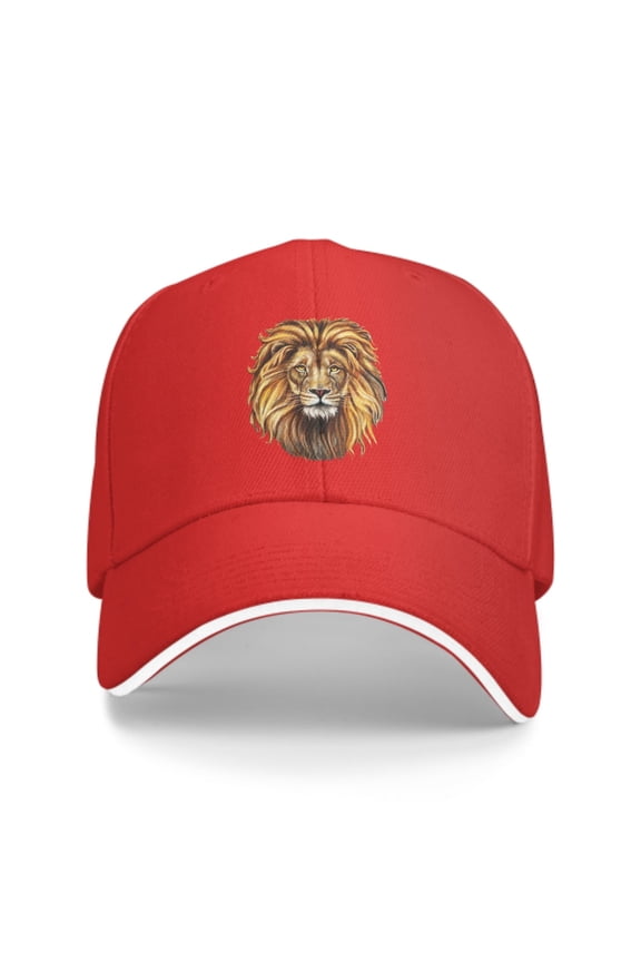 Lion Face Baseball Caps for Men Women Fashion Summer Casquette Adjustable Casual Trucker Hats for Outdoor Activities