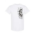 thumbnail image 1 of Lion Face Geometric Design T-Shirt Men -Image by Shutterstock, Male 3X-Large, 1 of 2