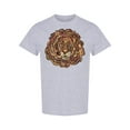 thumbnail image 1 of Lion Face Graphic T-Shirt Men -Image by Shutterstock, Male XX-Large, 1 of 2