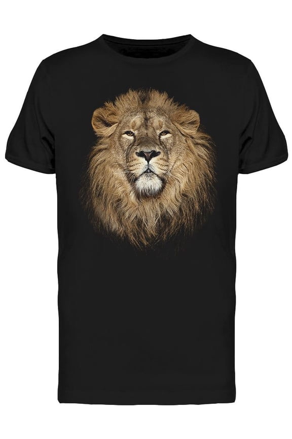 Lion Face, Portrait T-Shirt Men -Image by Shutterstock, Male x-Large