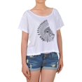 thumbnail image 1 of Lion Face Printed 100% Cotton Short Sleeves Fashion Croptop WTS_08 S, 1 of 1