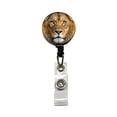 thumbnail image 1 of Lion Face Retractable Reel ID Badge Key Card Name Tag Holder with Clip, 1 of 7