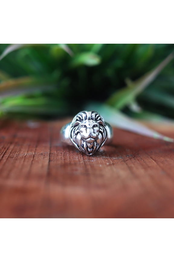 Lion Face Ring, Wild Life Inspired Jewelry, Lion Head Ring, 925 Solid Silver Ring, Bold Designer Ring, Men's Signet Ring, Personalized Gift*