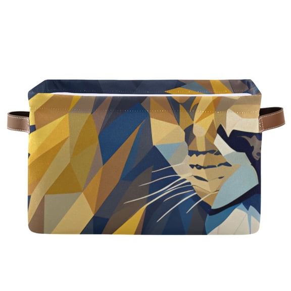 Lion Face Storage Bins Baskets With Handles Storage Box Clothes Organizer Organization Toys