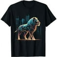 thumbnail image 1 of Lion Fantasy Art - Animal Architecture Motif Zoo Lion T-Shirt, 1 of 3