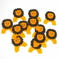 thumbnail image 1 of Lion Felt Animals, Orange/Brown, 2-Inch, 12-Piece, 1 of 1