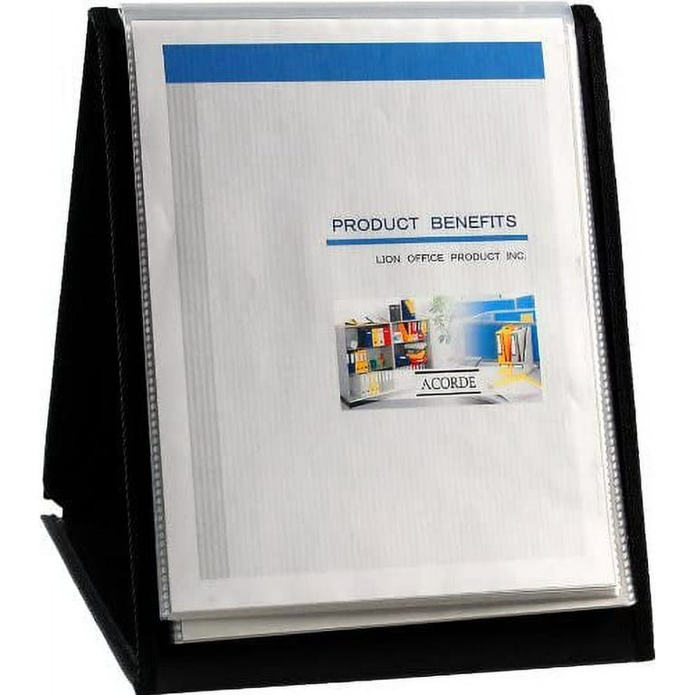 Presentation Easel Display Book, Letter, 20-pocket, Vertical