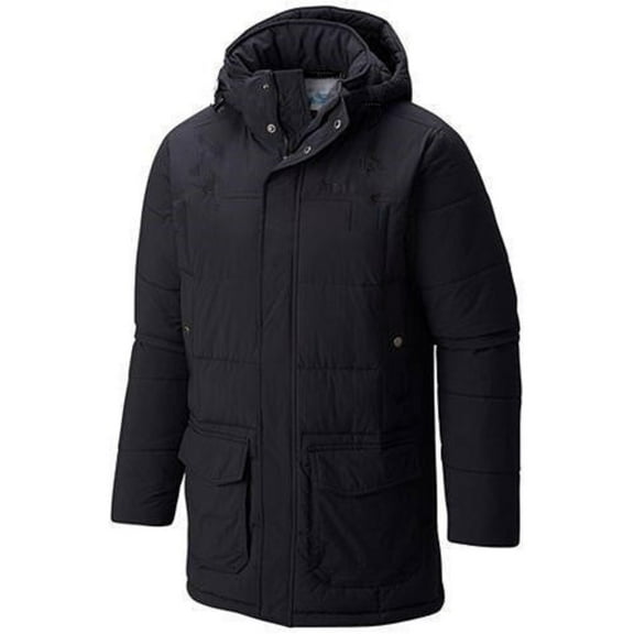 Lion Force Men’s Parka Jacket w/ Removable Hood | Ultra-Warm Winter Coat w/ Fleece Lining (X-Large- Black)