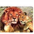 thumbnail image 1 of Lion Gaming Mousepad African Wildlife Painting Lion Family Love Mouse Pad Mouse Mat for Computer Desk Laptop Office 9.5 X 7.9 Inch Non-Slip Rubber, 1 of 5