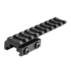 Lion Gears Cantilever Riser Mount, .5in Riser, 3.73in Long with 9 Slots, Black, Short