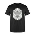 thumbnail image 1 of Lion Geometric Design T-Shirt Men -Image by Shutterstock, Male 3X-Large, 1 of 2