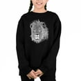 thumbnail image 1 of Lion - Girl's Word Art Crewneck Sweatshirt, 1 of 3