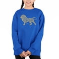 thumbnail image 1 of Lion - Girl's Word Art Crewneck Sweatshirt, 1 of 3