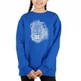 thumbnail image 1 of Lion - Girl's Word Art Crewneck Sweatshirt, 1 of 3