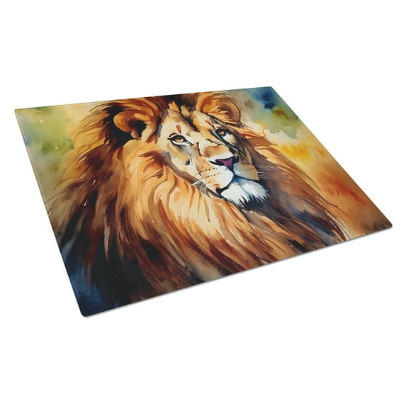 Lion Glass Cutting Board Large 12 in x 15 in