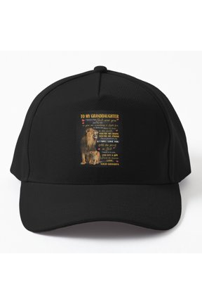 Lion Grandpa Baseball Cap, Granddaughter Family Bond Animal Graphic Design, Classic Hat
