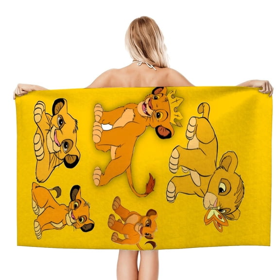 Lion Guard Beach Quick Drying Towel, durable, lightweight, quick-drying, perfect for sunbathing or swimming.size 30.7x59in (78x150cm)